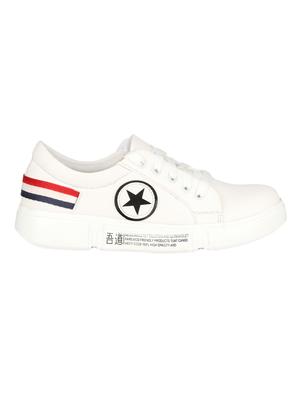 white lace-up sneakers - 16693616 - Standard Image - 2