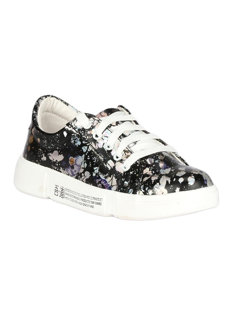black lace-up sneakers - 16693617 - Zoom Image - 1