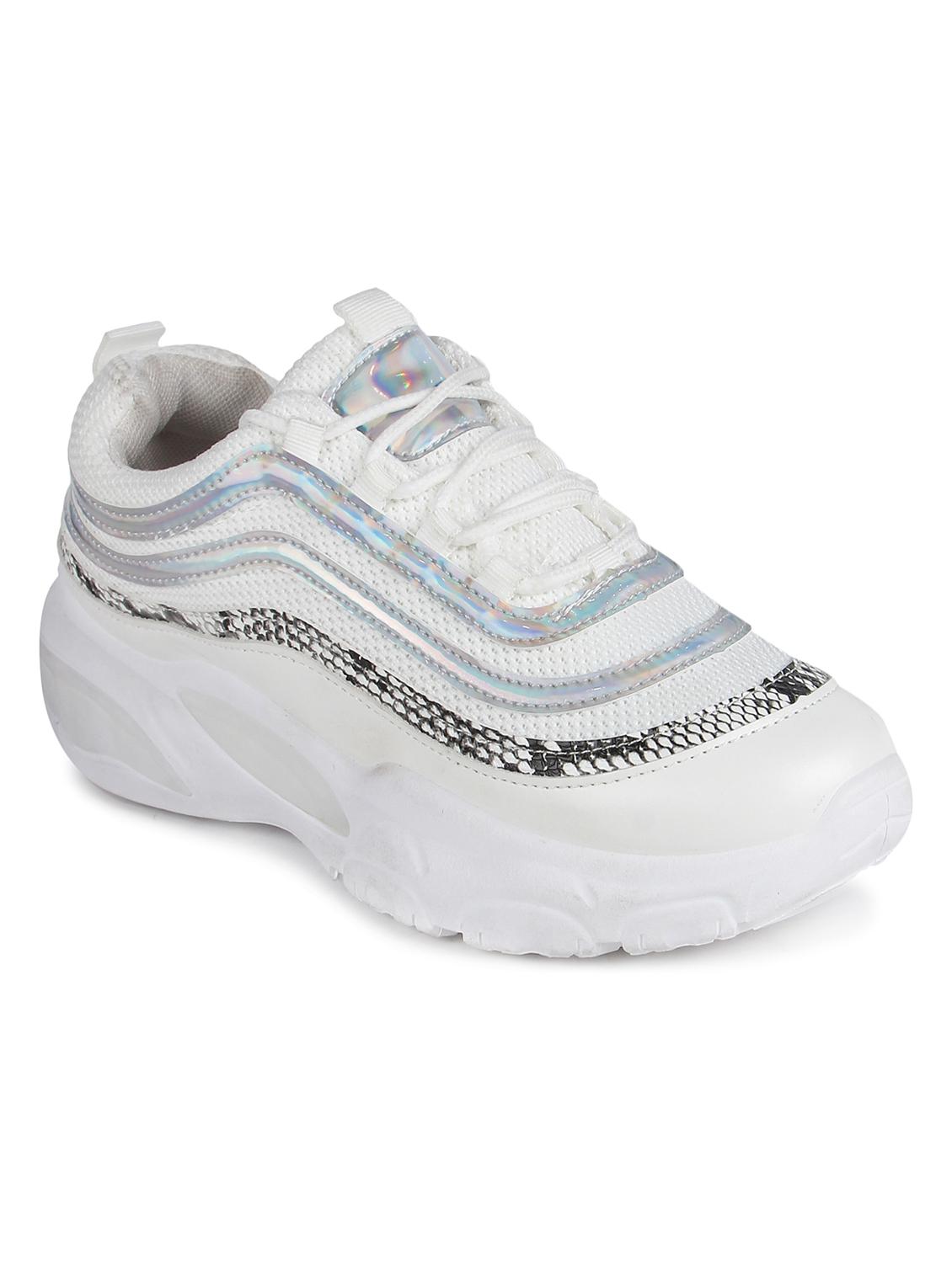 white lace-up casual shoes - 16693722 - Zoom Image - 1