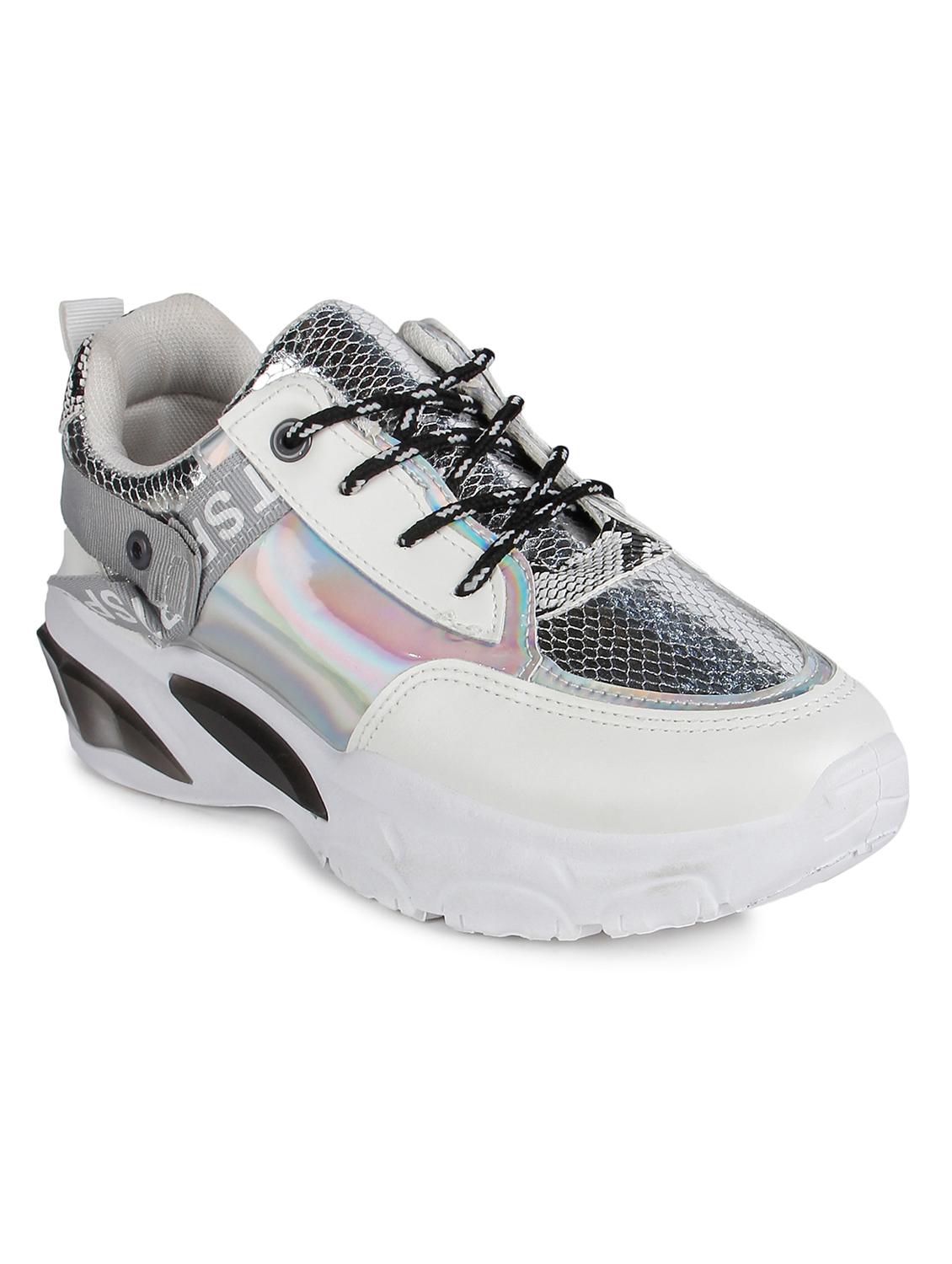 white lace-up casual shoes - 16693728 - Zoom Image - 1