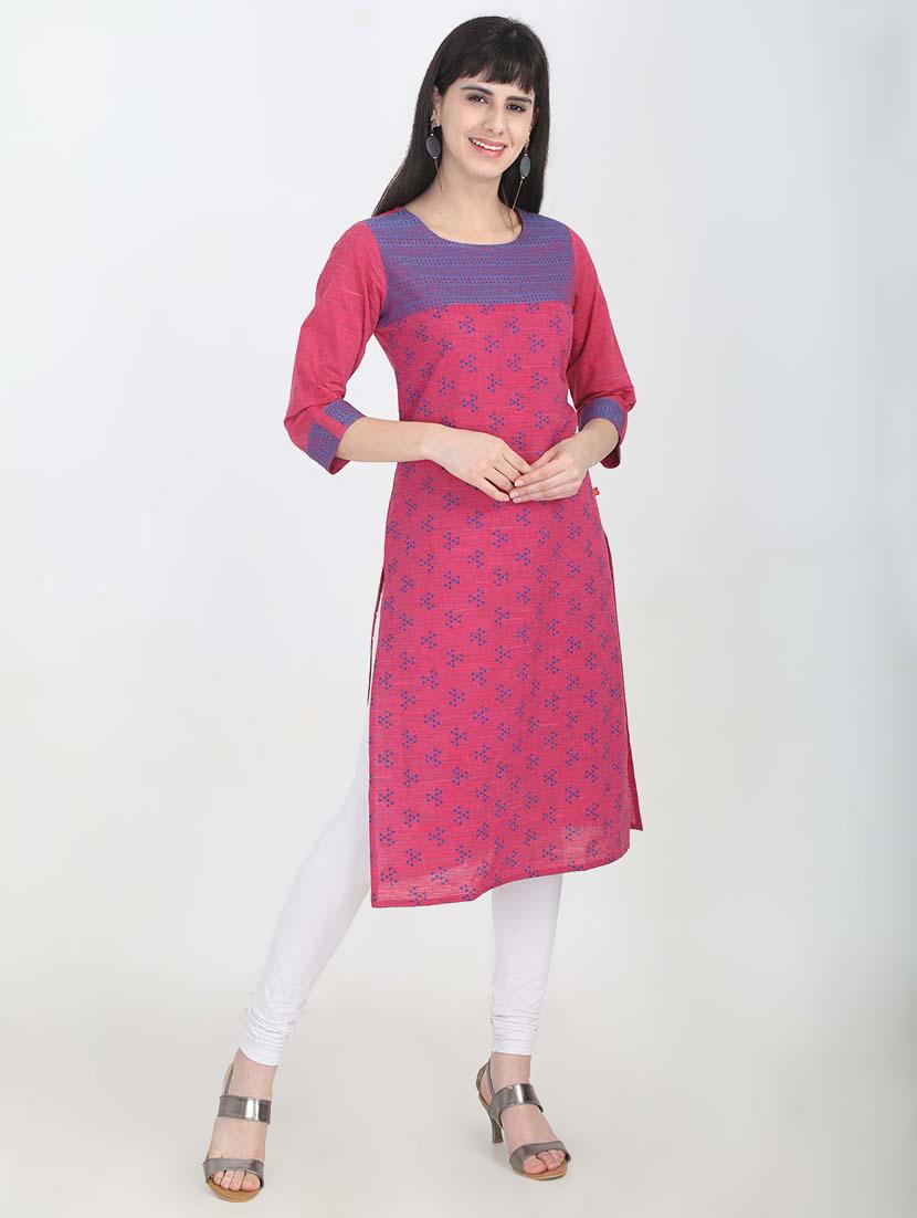 geometrical straight kurta - 16693887 - Zoom Image - 1