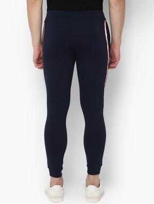 navy blue side taped jogger - 16694253 - Standard Image - 3