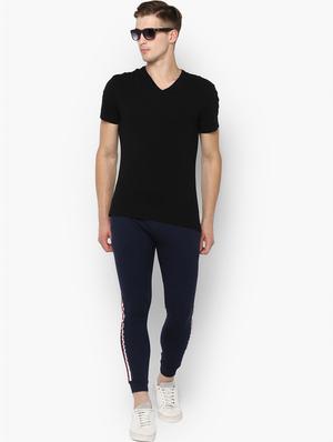 navy blue side taped jogger - 16694253 - Standard Image - 5