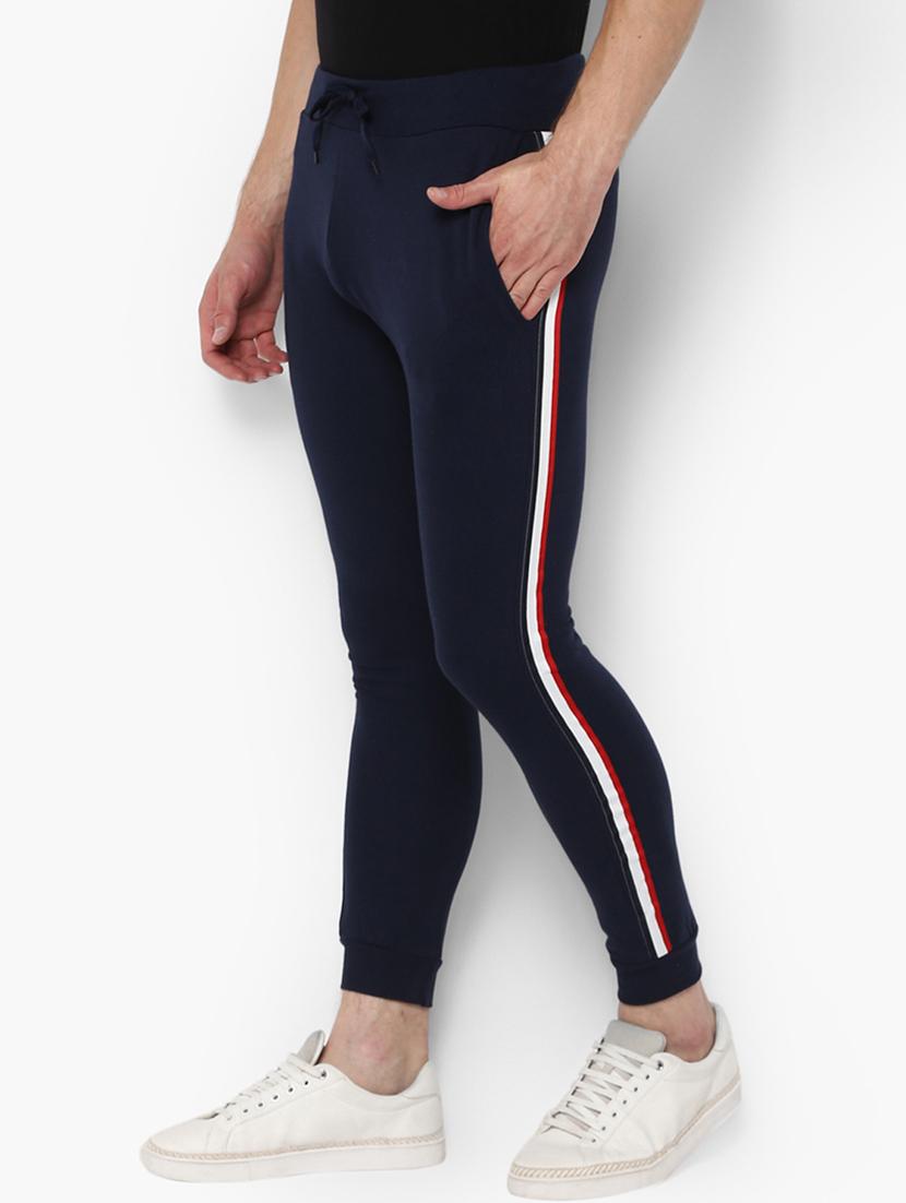 navy blue side taped jogger - 16694253 - Zoom Image - 2
