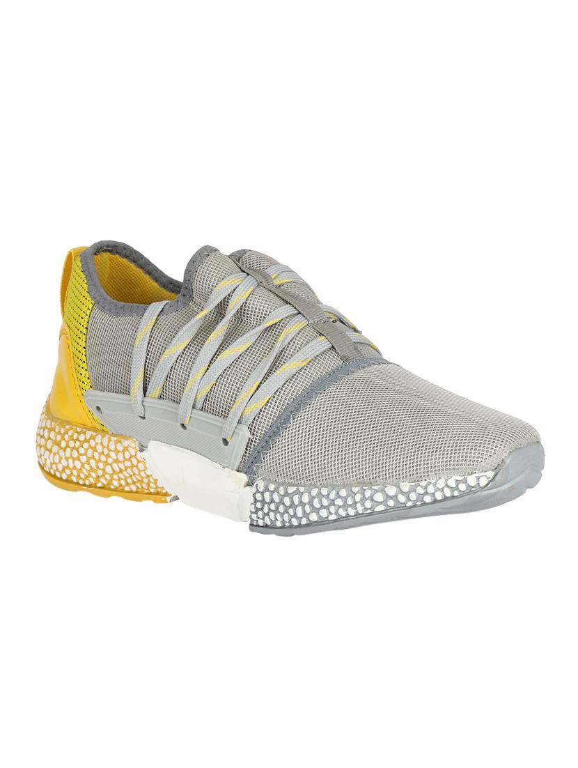 grey mesh lace up sport shoes - 16694265 - Zoom Image - 1