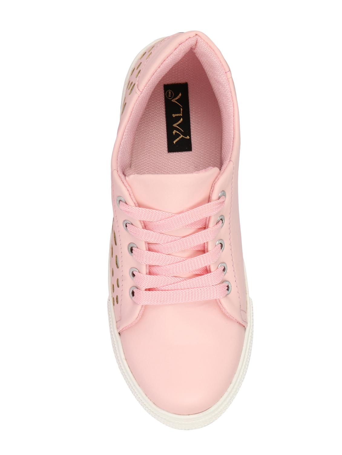 pink lace-up sneakers - 16694277 - Zoom Image - 4