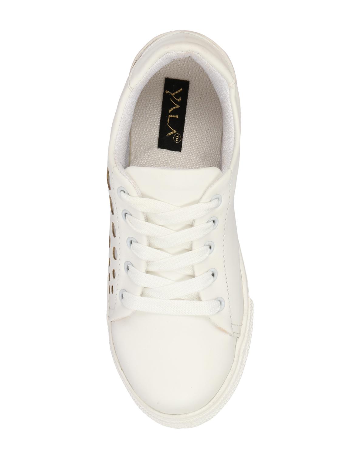 white lace-up sneakers - 16694278 - Zoom Image - 4
