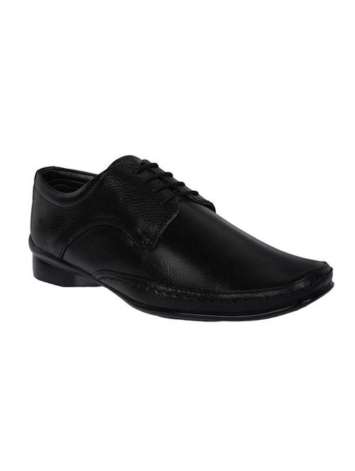 black leatherette lace-up derbys - 16694323 - Very Small Image - 1