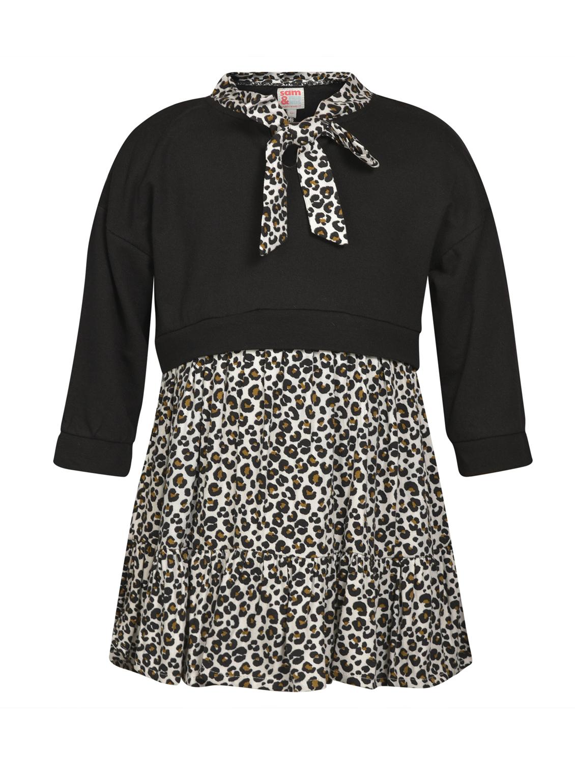 tie knot animal print frock - 16694435 - Zoom Image - 1