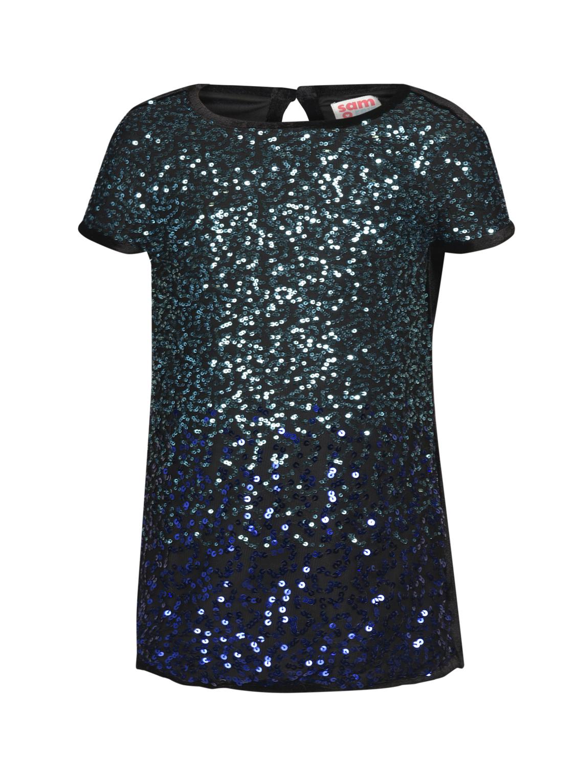 boat neck sequined frock - 16694450 - Zoom Image - 1