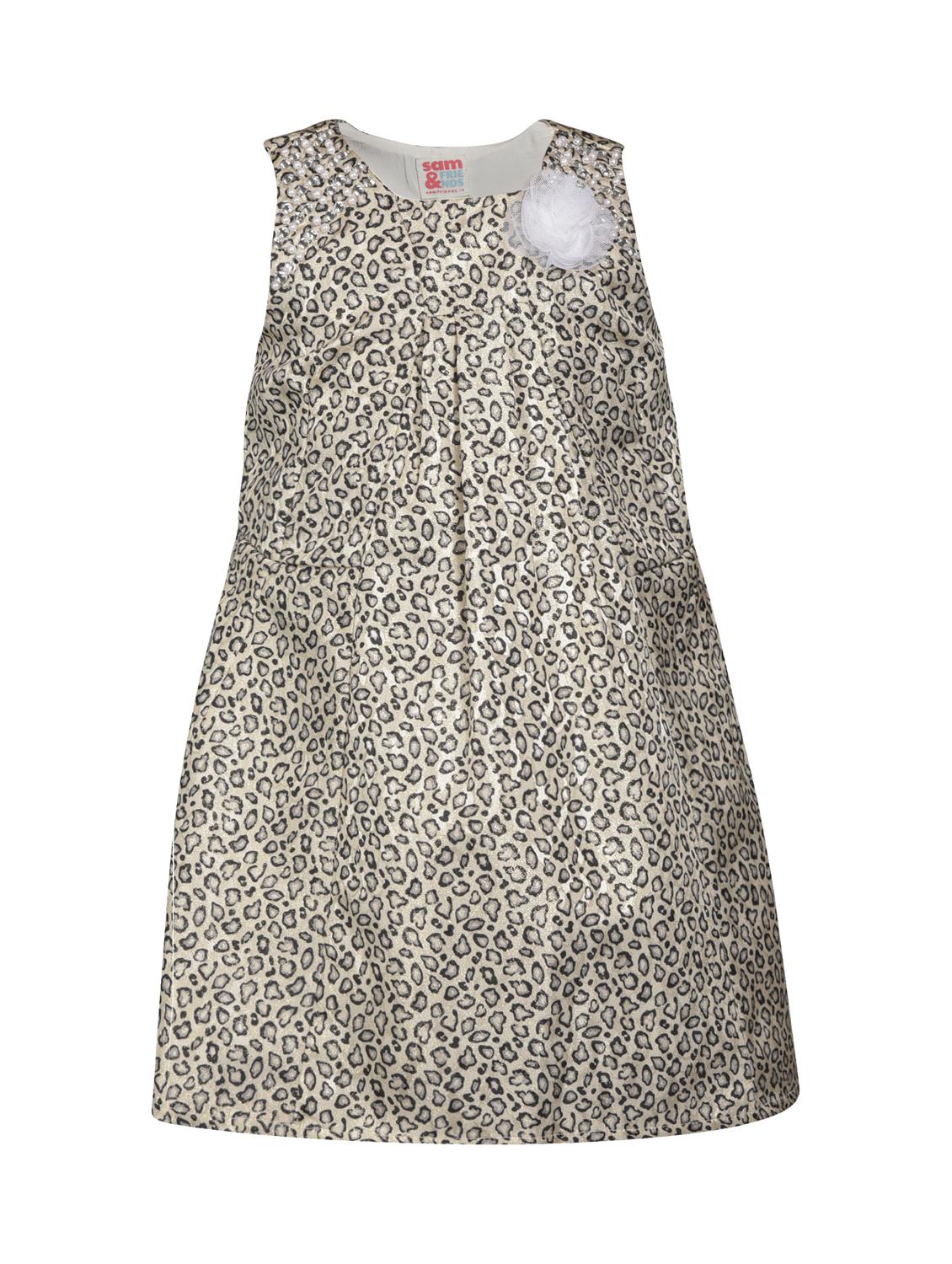floral patch animal print frock - 16694456 - Zoom Image - 1