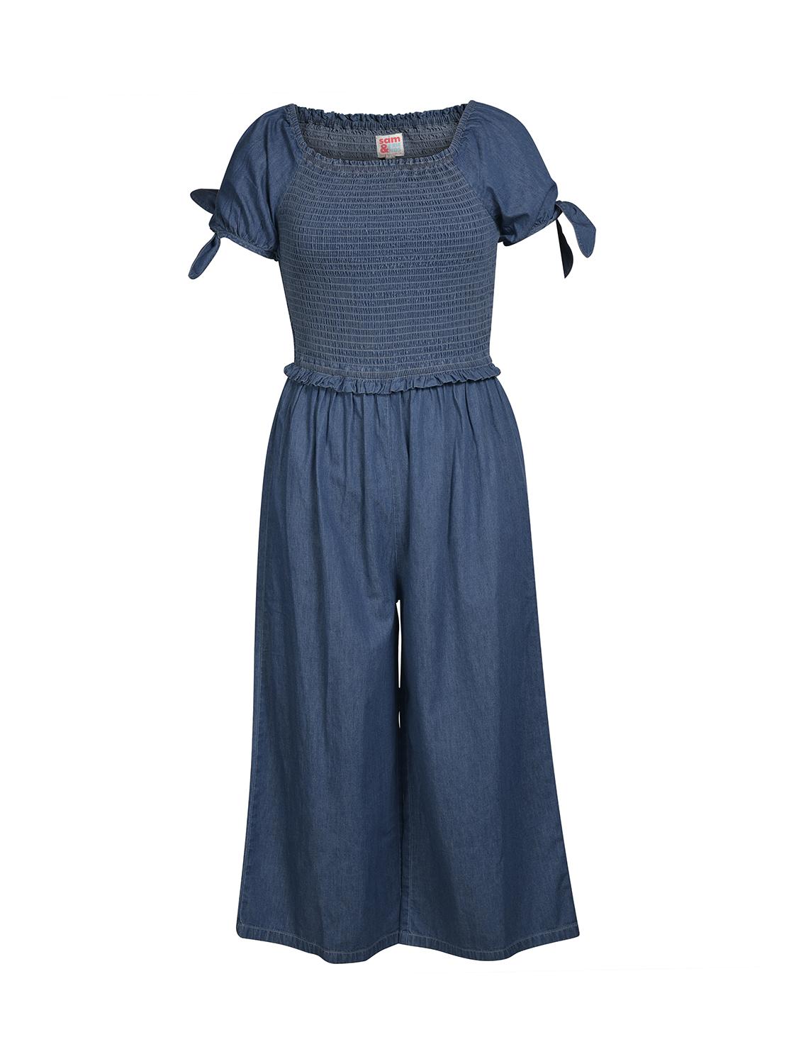 raglan sleeved smocked jumpsuit - 16694465 - Zoom Image - 1