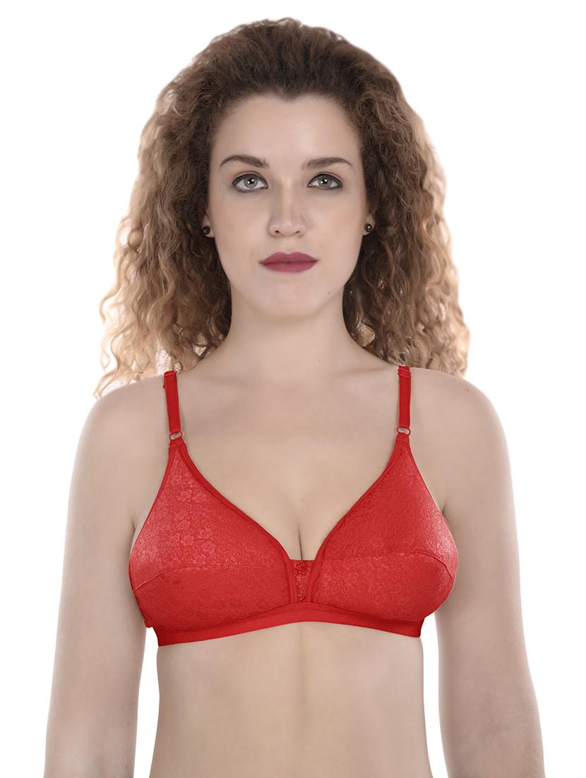 floral patch solid bra - 16694897 - Zoom Image - 1