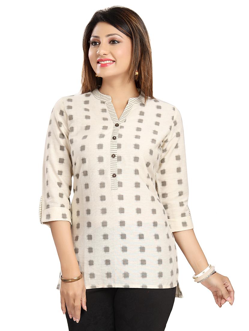 geometric printed straight kurti - 16694901 - Zoom Image - 1