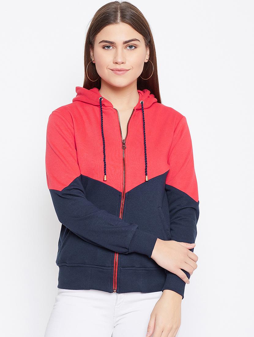 color block hooded jacket - 16695396 - Zoom Image - 1