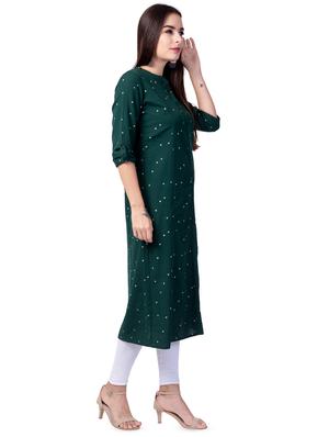 printed a-line kurta - 16695482 - Standard Image - 2