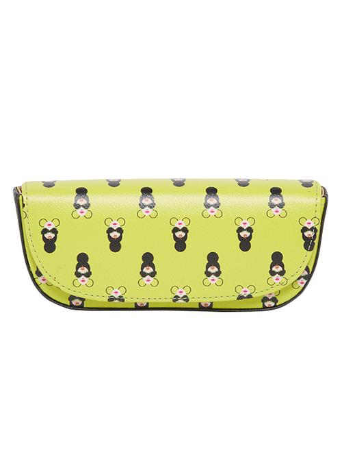 green leatherette box clutch - 16695494 - Standard Image - 1