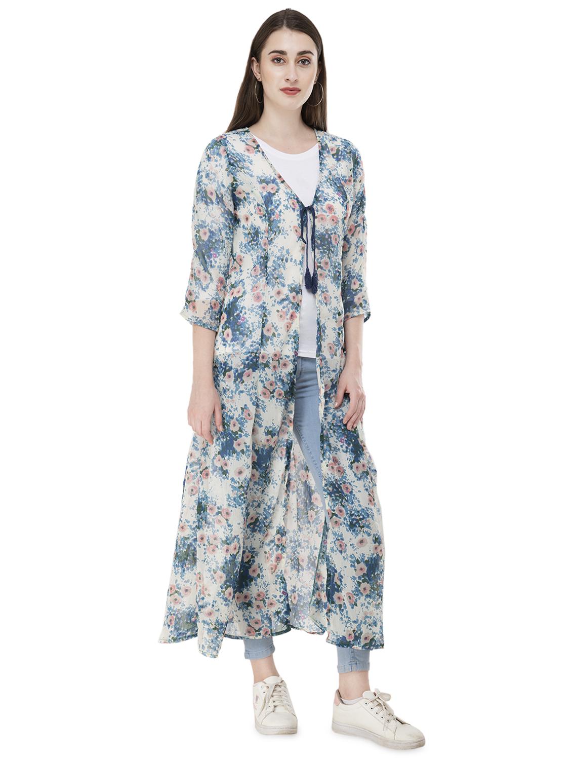 floral printed regular shrug - 16695742 - Zoom Image - 2