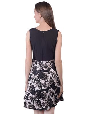 square neck floral a-line dress - 16695753 - Standard Image - 3