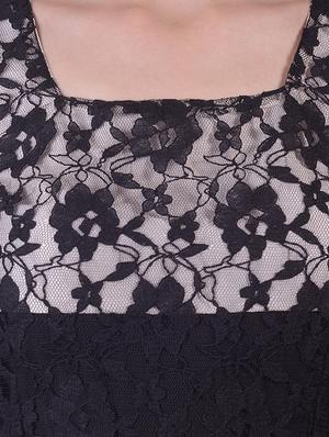square neck floral a-line dress - 16695753 - Standard Image - 5