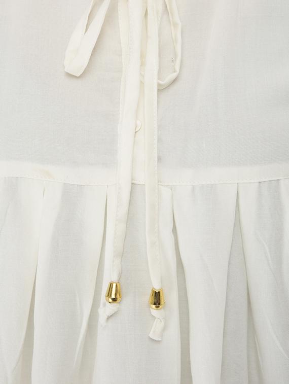 frill trim pleated high low top - 16695803 - Zoom Image - 5