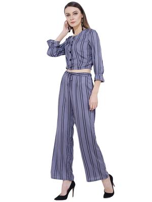 tie knot striped top and pant set - 16695816 - Standard Image - 2