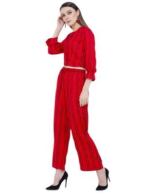 tie knot striped top and pant set - 16695817 - Standard Image - 2