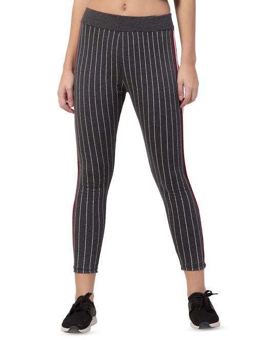 mid rise side tapping striped jegging - 16695946 - Standard Image - 1