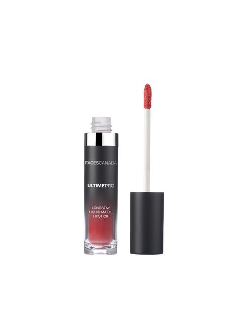 facescanada ultime pro longstay liquid matte lipstick hot vermilion 19 6ml - 16696056 - Very Small Image - 1