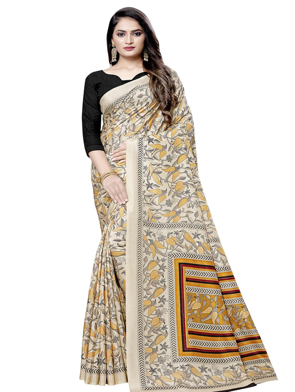 conversational printed saree with blouse - 16696206 - Zoom Image - 1
