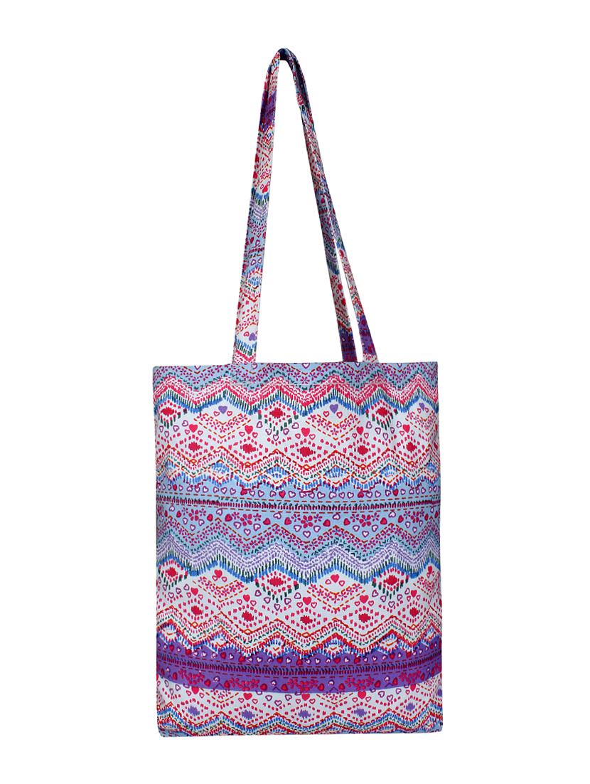 multi colored canvas combo shopping bag - 16696268 - Zoom Image - 9