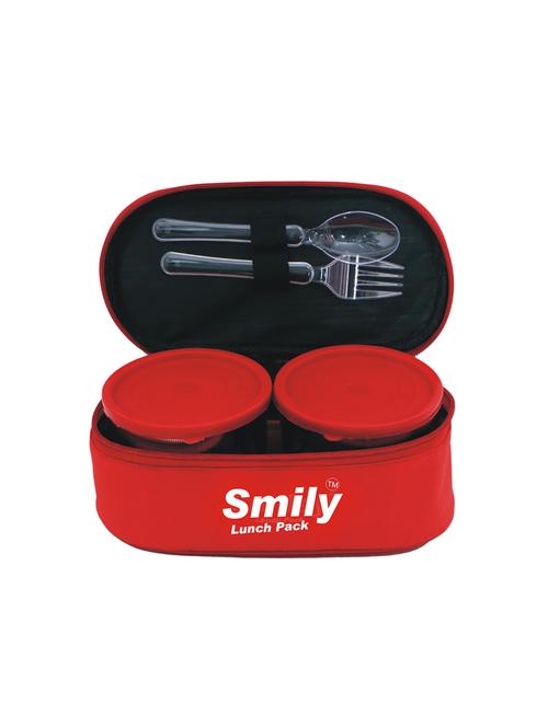 3 in 1 cool red plastic lunch box - 16696346 - Standard Image - 1