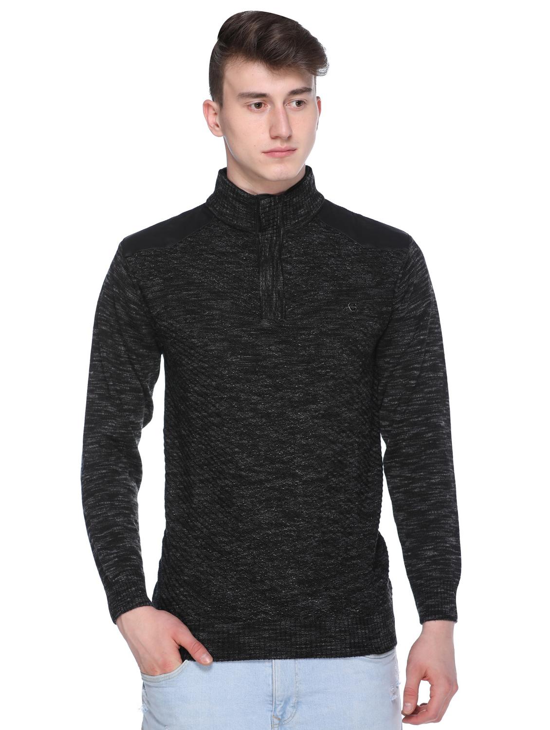 black self design pullover - 16696686 - Zoom Image - 1