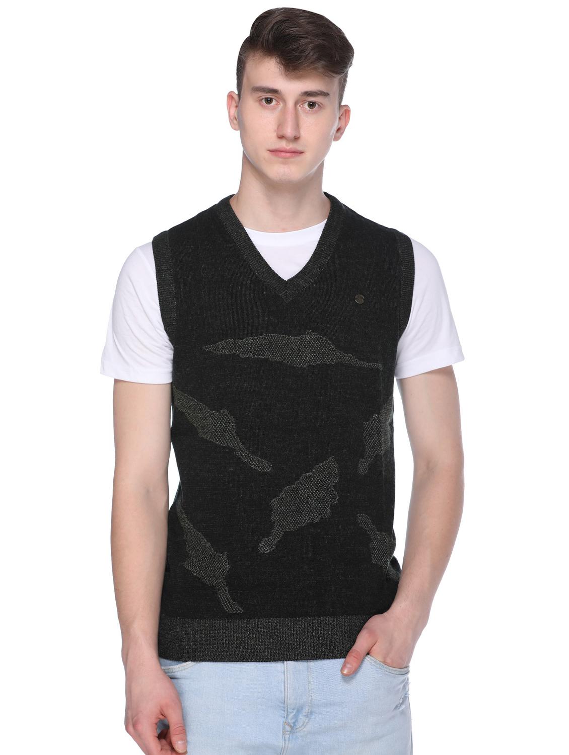 black acrylic printed pullover - 16696698 - Zoom Image - 1