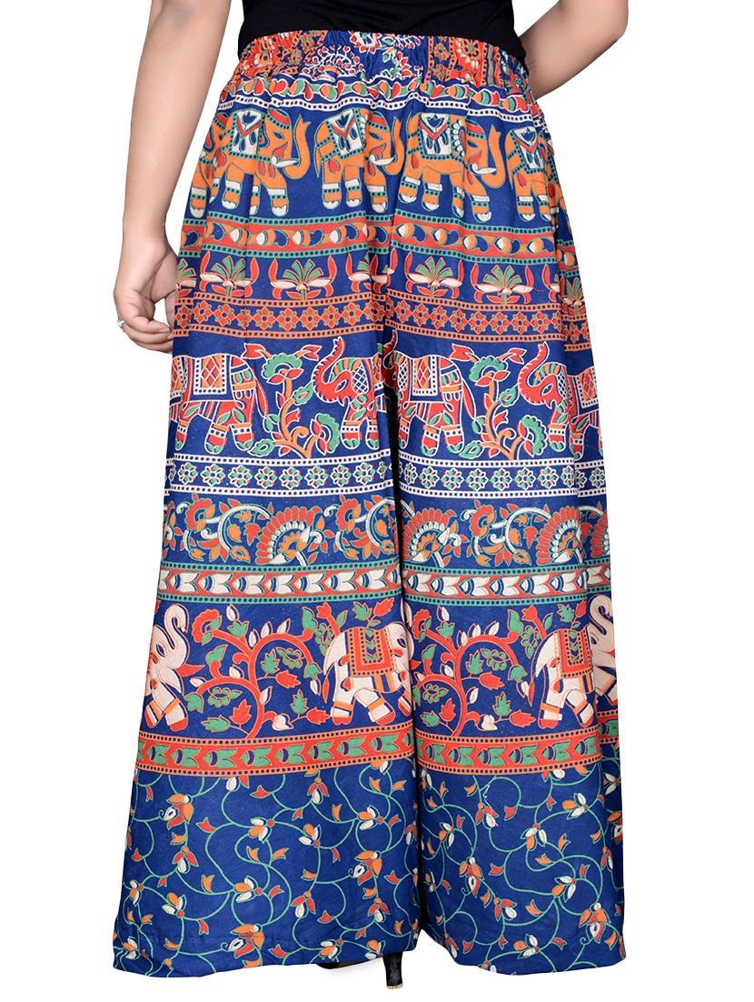 printed flared palazzo - 16697283 - Zoom Image - 3