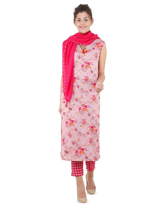 floral straight kurta - 16697423 - Very Small Image - 1