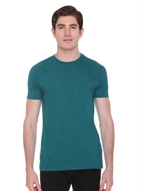 green solid pocket t-shirt - 16698144 - Standard Image - 1