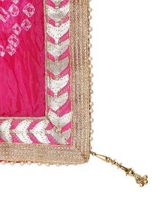 gota patti bandhani dupatta - 16698260 - Standard Image - 4