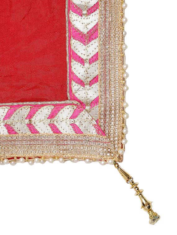 gota patti bandhani dupatta - 16698261 - Zoom Image - 4