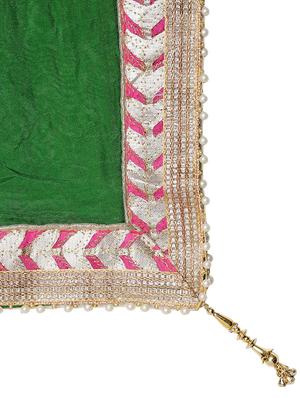 gota patti bandhani dupatta - 16698262 - Standard Image - 4