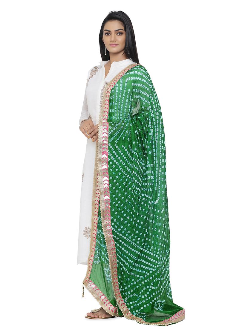 gota patti bandhani dupatta - 16698262 - Zoom Image - 2