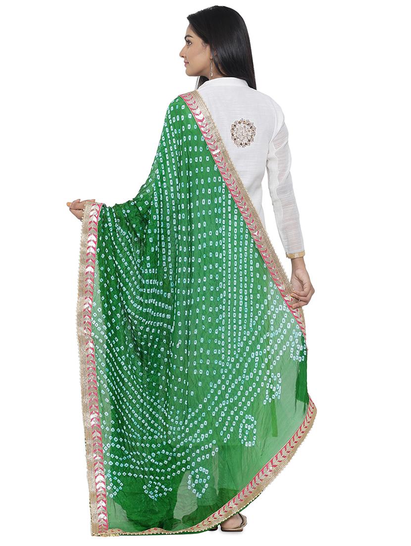 gota patti bandhani dupatta - 16698262 - Zoom Image - 3