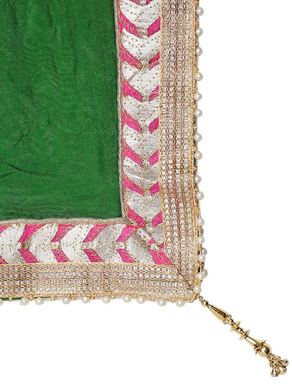 gota patti bandhani dupatta - 16698262 - Zoom Image - 4