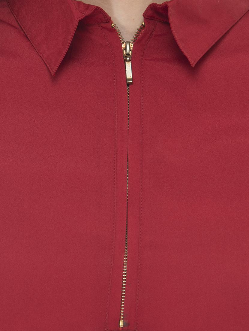 pleated hem solid shirt dress - 16698530 - Zoom Image - 5