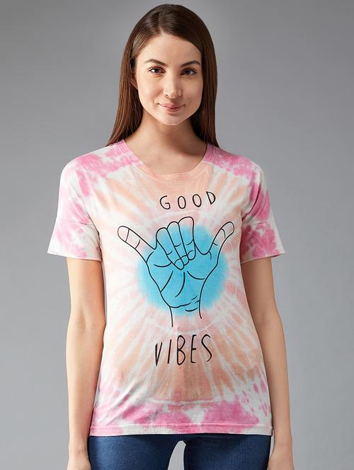 round neck tie and dye tee - 16698553 - Standard Image - 1