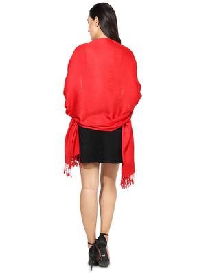 red viscose stole - 16698864 - Standard Image - 3