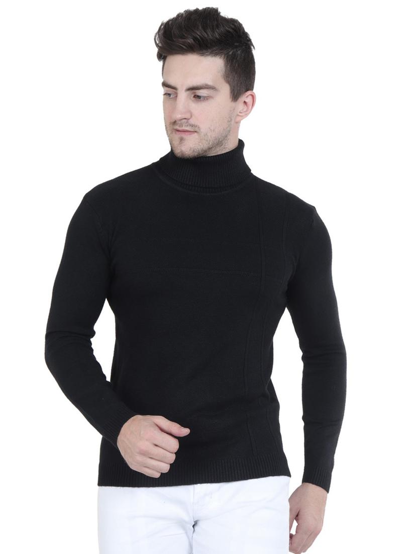 black self design pullover - 16698957 - Zoom Image - 1