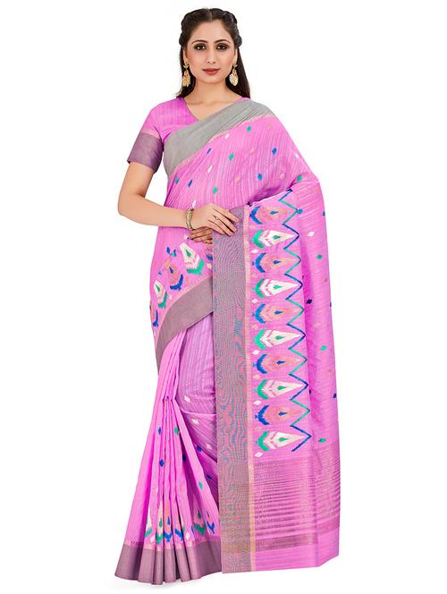embroidered kanjivaram saree with blouse - 16699150 - Standard Image - 1