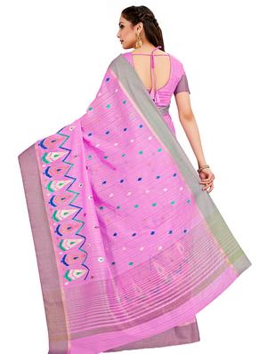 embroidered kanjivaram saree with blouse - 16699150 - Standard Image - 2