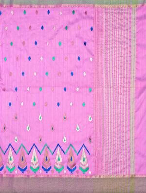 embroidered kanjivaram saree with blouse - 16699150 - Standard Image - 4
